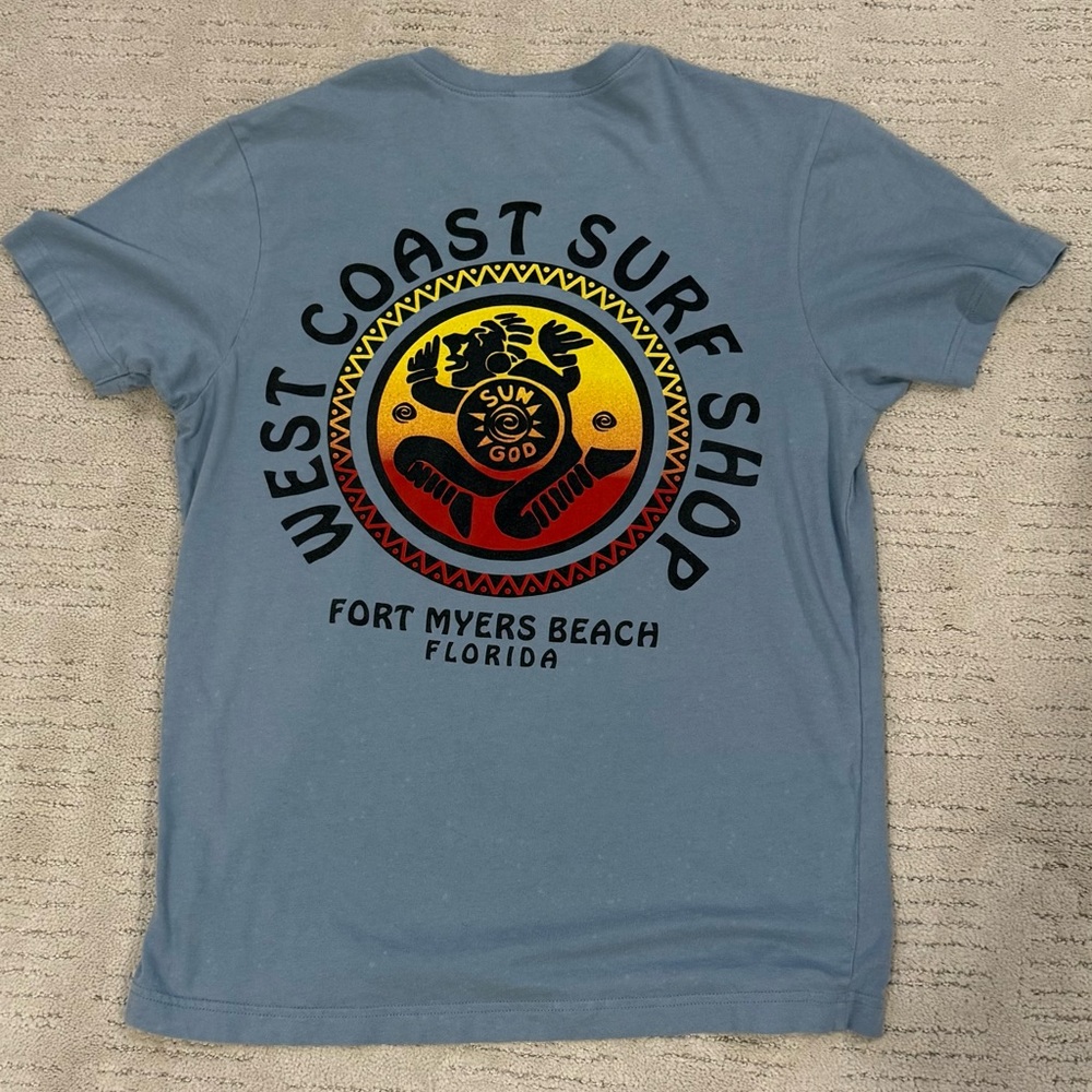 Kavio Blue West Coast Surf Shop Tee